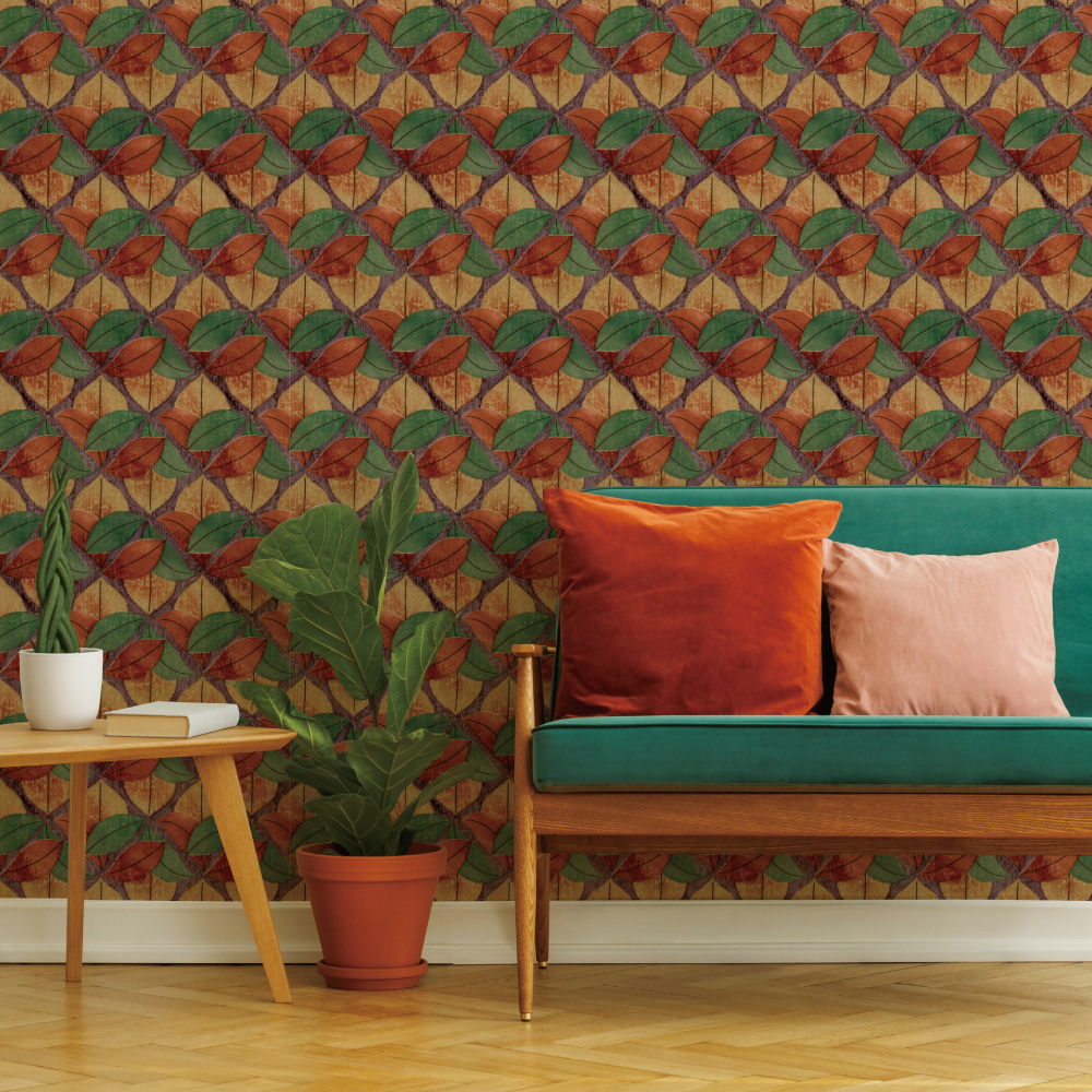 シール壁紙・いろはなの落葉菱