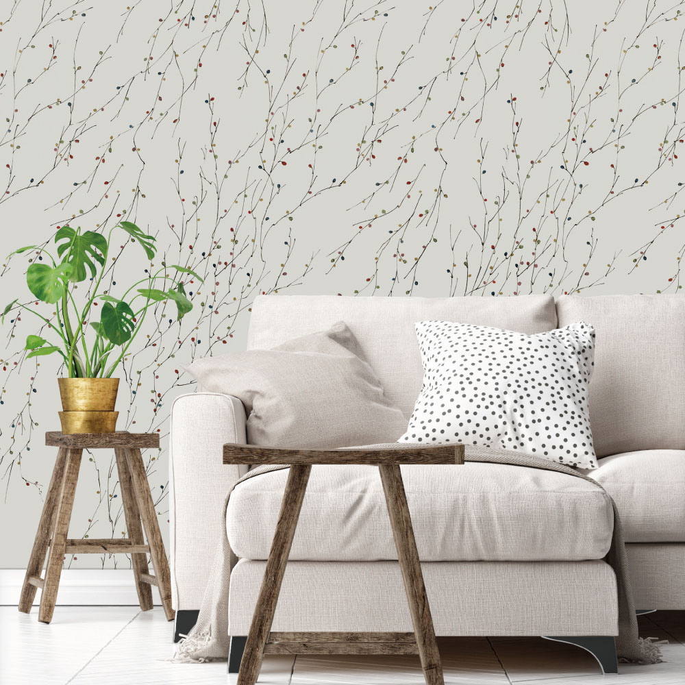 シール壁紙・いろはなの花猫柳