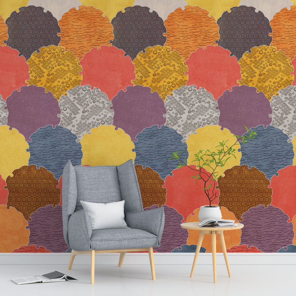 シール壁紙・いろはなの八雪輪