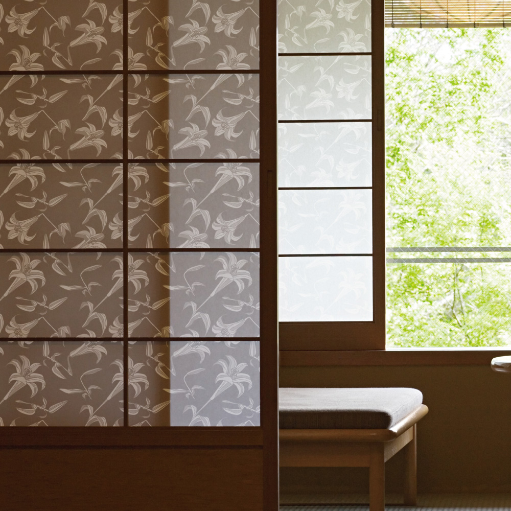 デザイン障子紙・Blancheのリリィ