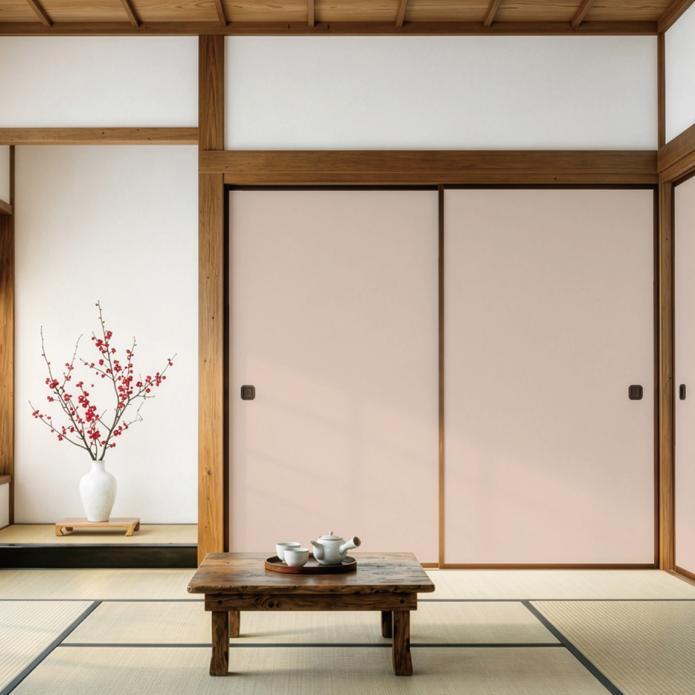 ふすま用リメイクシール・伝統色の灰梅