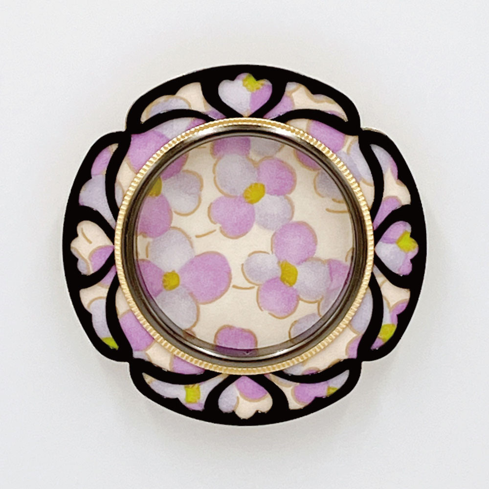 友都香和紙引手・菫（和紙底）