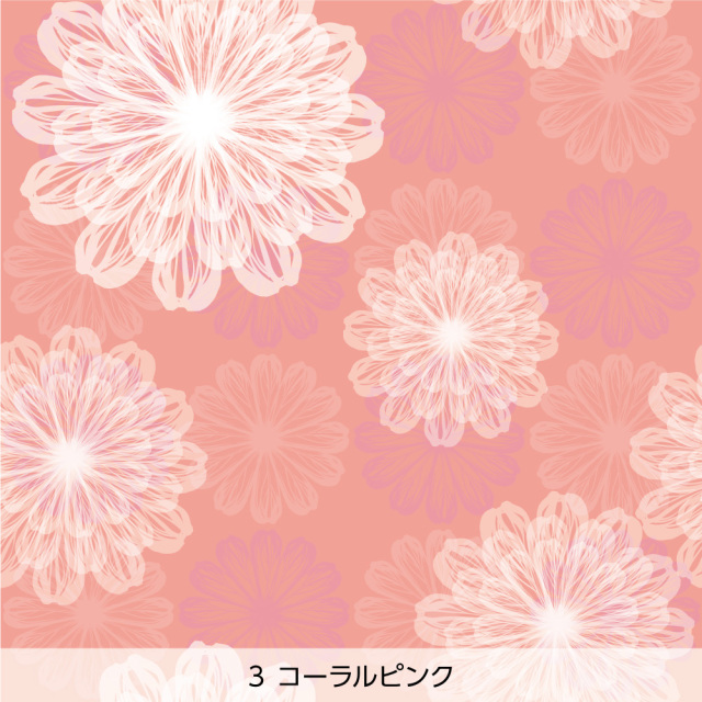 シール壁紙・NAOのbloomfromlilybud(コーラルピンク)