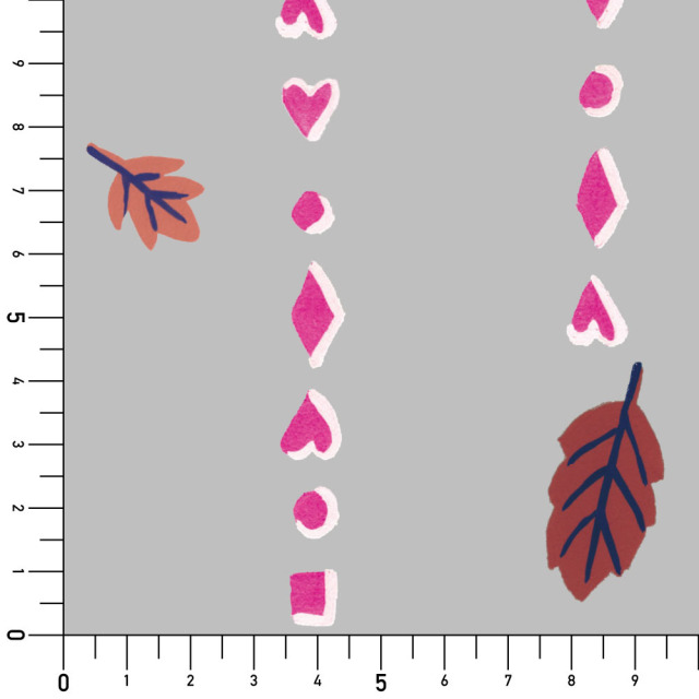 リメイクシート・AZUの落ち葉実寸サイズ表