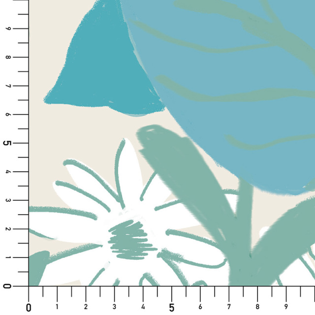シール壁紙・AZUのbushy plant実寸サイズ表