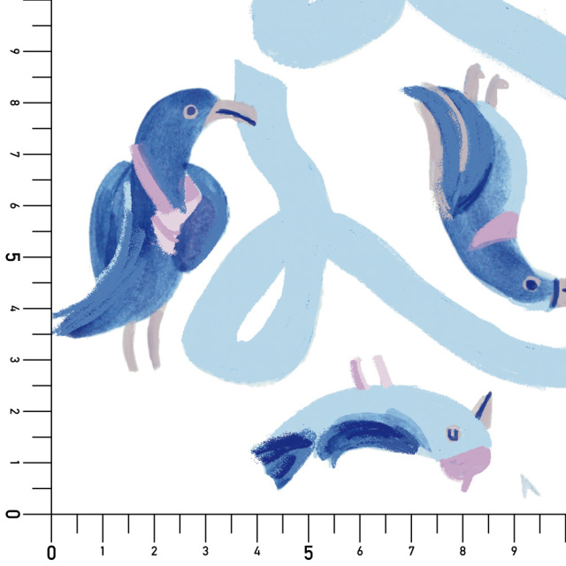 シール壁紙・AZUのおでかけバード実寸サイズ表