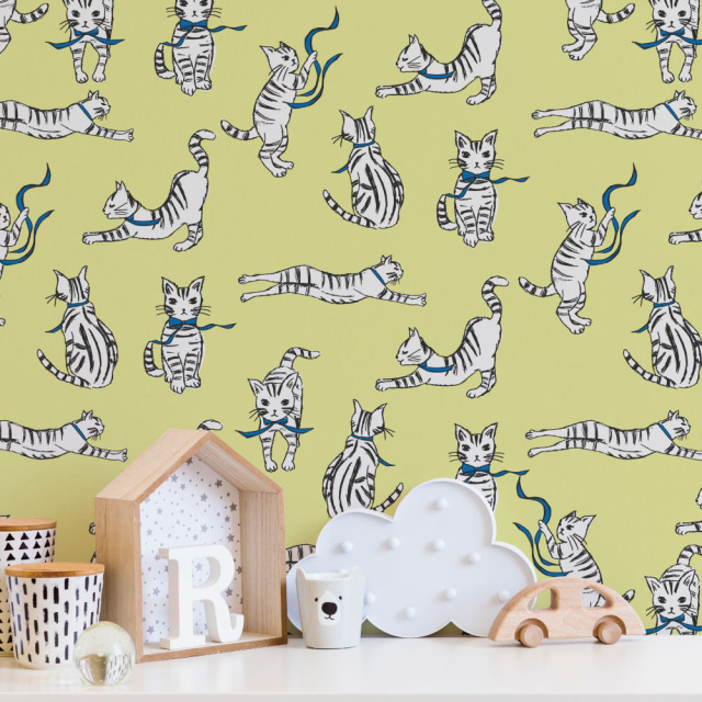 シール壁紙・Pavish PatternのSupple Cat