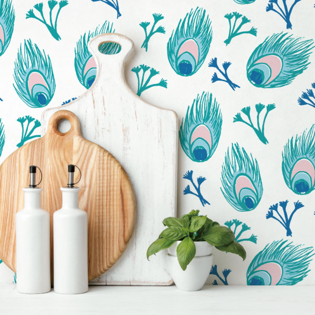 シール壁紙・Pavish PatternのPeacock Flower