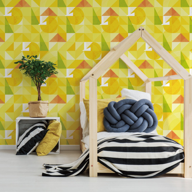 クリスマスリース（りんごと松ぼっくり） ／ 増渕芽久美 ウォール