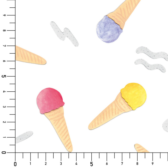 リメイクシート・タカヤママキコのアイスクリーム実寸サイズ表