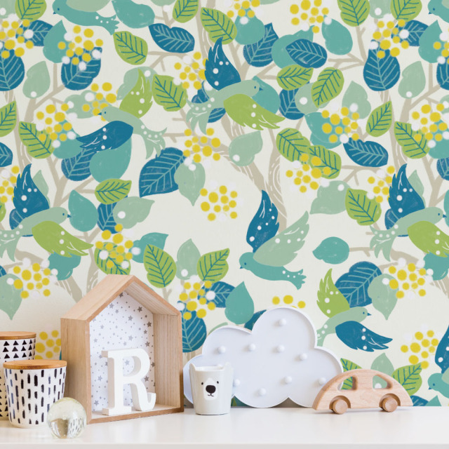 さわやかな朝に 模様デザイナー Maya リメイクシート クリエイターズ壁紙 Harokka