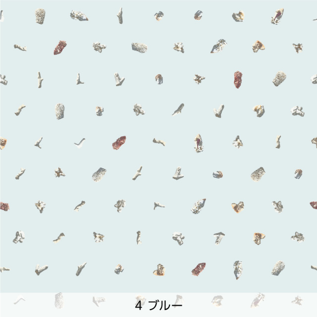 シール壁紙・原宗男のCoral(ブルー)
