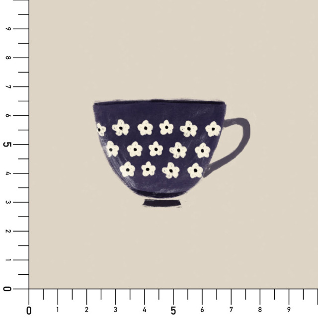 リメイクシート・本山もつこのコーヒーカップと角砂糖実寸サイズ表