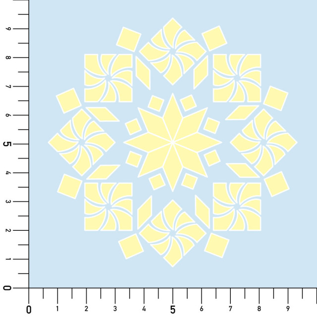 リメイクシート・MikiSaitoのSummerFlowers実寸サイズ表