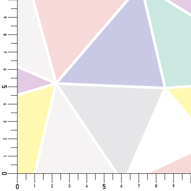 シール壁紙・Miki SaitoのTriangle mosaic実寸サイズ表
