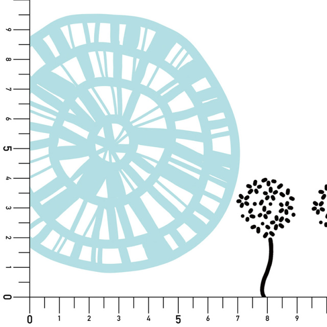 シール壁紙・Annのたんぽぽちゃん実寸サイズ表