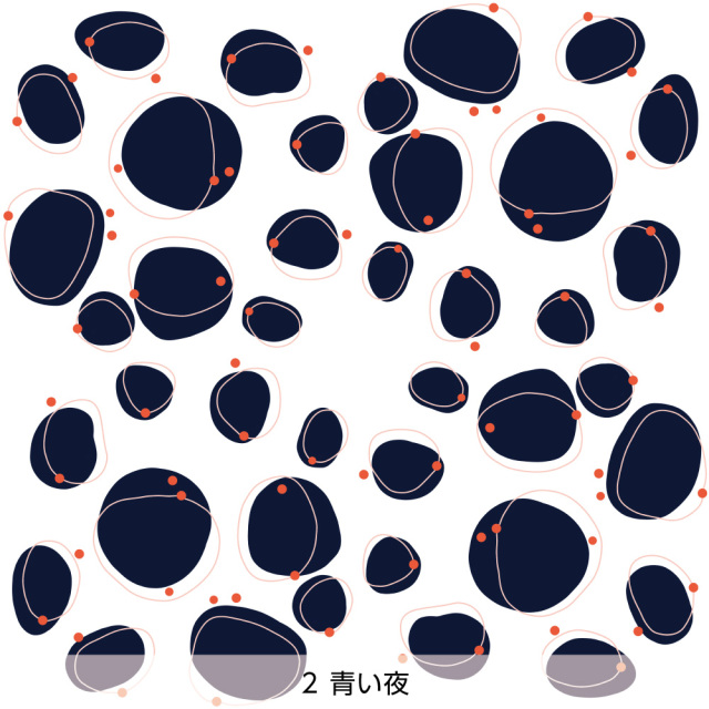 シール壁紙・Annの軌道(青い夜)