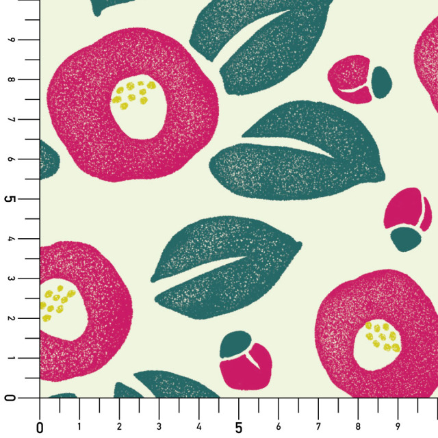 リメイクシート・広瀬順子の椿実寸サイズ表