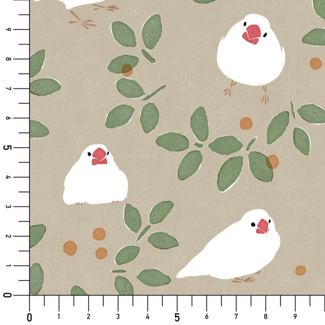 リメイクシート・広瀬順子の文鳥実寸サイズ表