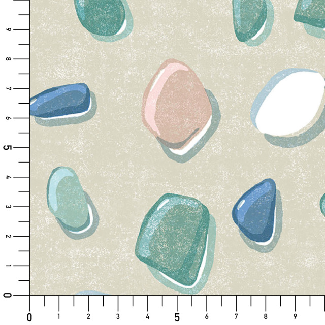 シール壁紙・広瀬順子のシーグラス実寸サイズ表
