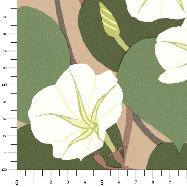 シール壁紙・広瀬順子の夜顔実寸サイズ表
