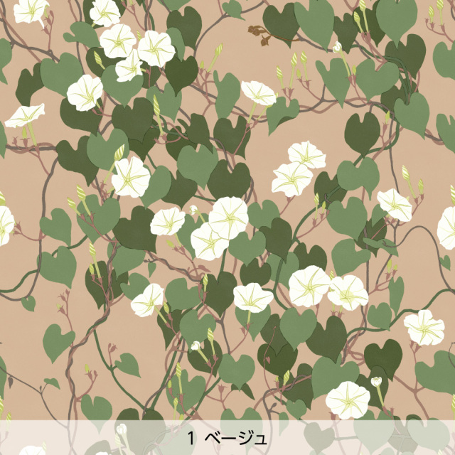 シール壁紙・広瀬順子の夜顔(ベージュ)