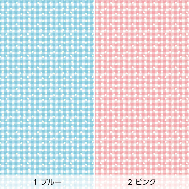 リメイクシート・Kimagure_patternsのGinghamcheck flower（バリエーション）