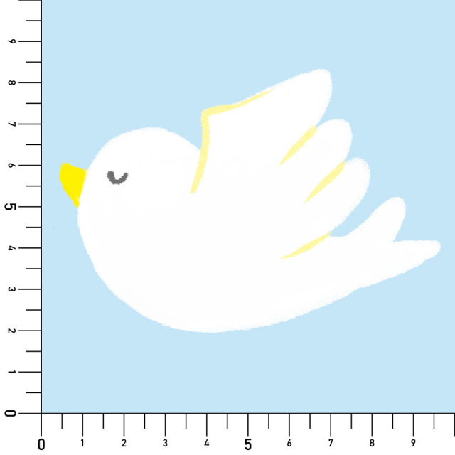 リメイクシート・いちのうたはのことりとリボン実寸サイズ表
