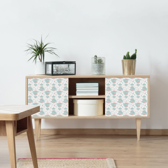 ぎっしりうさぎ ／ tettetextile 壁紙 Harokka