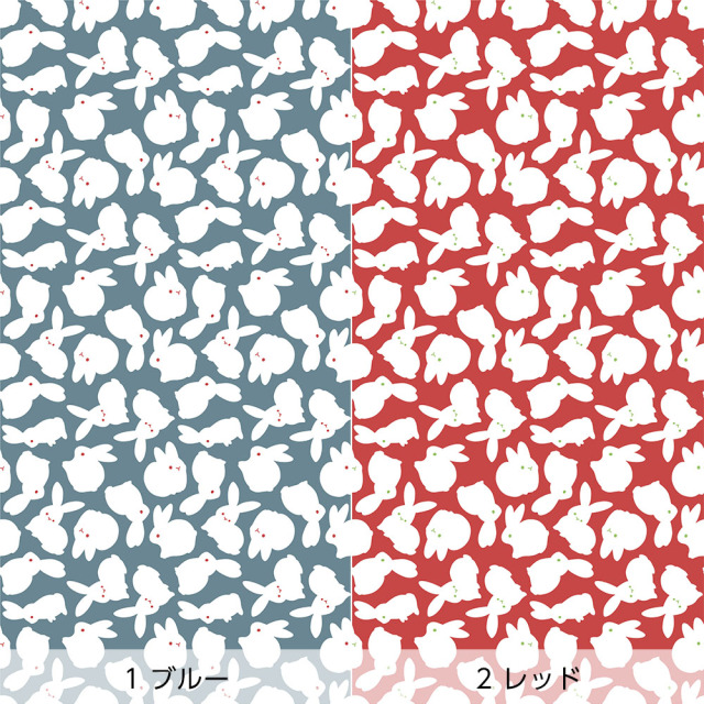 リメイクシート・tettetextileのぎっしりうさぎ（バリエーション1）