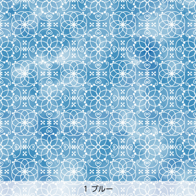 シール壁紙・tettetextileのmukuhatisenka(ブルー)
