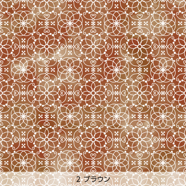 シール壁紙・tettetextileのmukuhatisenka(ブラウン)