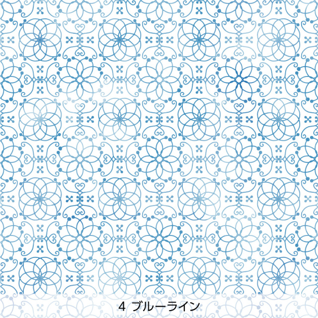 シール壁紙・tettetextileのmukuhatisenka(ブルーライン)