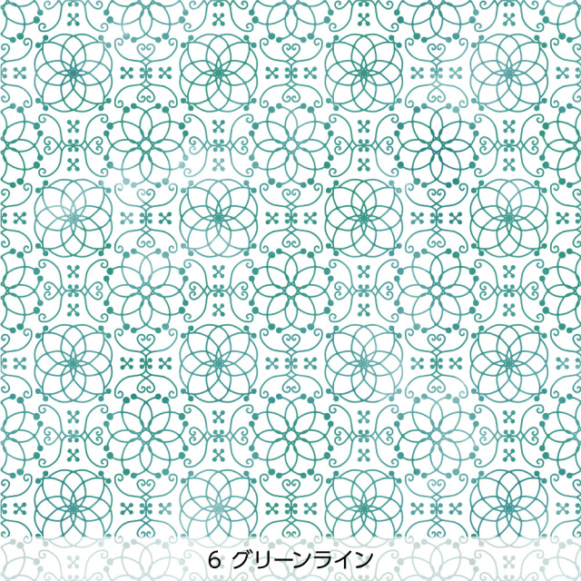 シール壁紙・tettetextileのmukuhatisenka(グリーンライン)