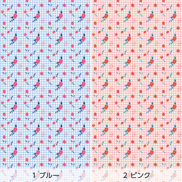 リメイクシート・chapeonyaのギンガムフラワー（バリエーション）