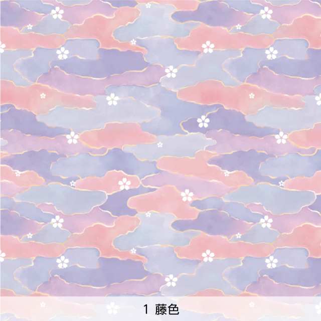 デザイン障子紙・chapeonyaの花霞（藤色）