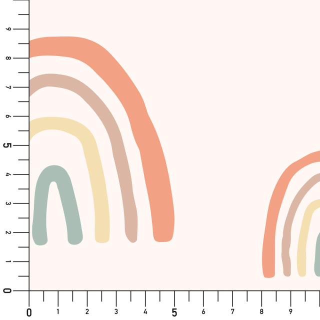 シール壁紙・chapeonyaのrainbowsky実寸サイズ表