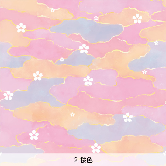 シール壁紙・chapeonyaの花霞(桜色)