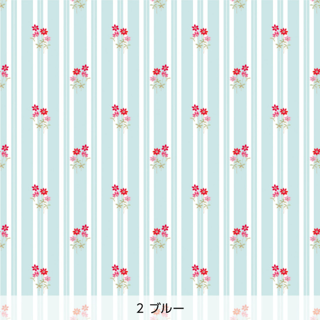 シール壁紙・chapeonyaのアネモネ(ブルー)