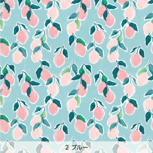 シール壁紙・chapeonyaの檸檬(ブルー)