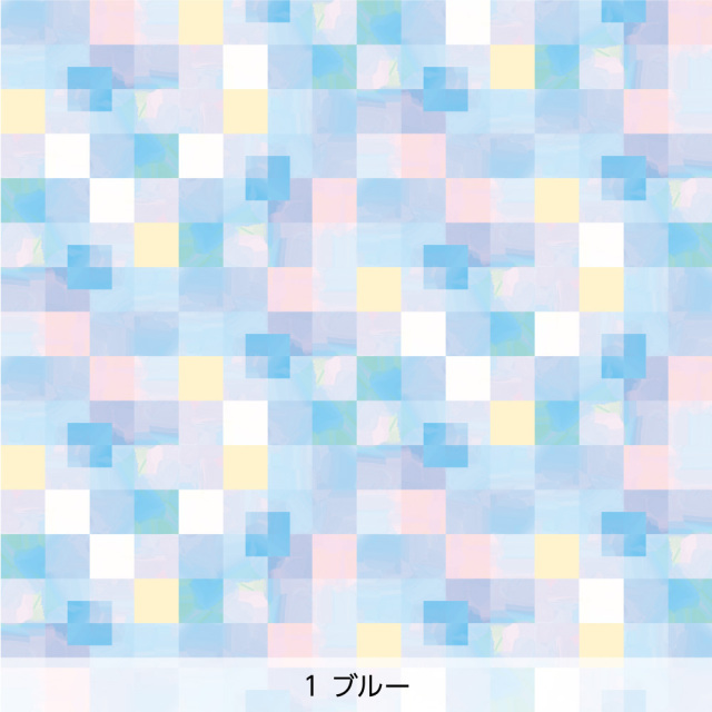 シール壁紙・chapeonyaの光のピクセル(ブルー)