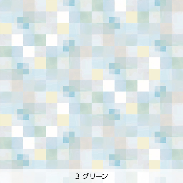 シール壁紙・chapeonyaの光のピクセル(グリーン)