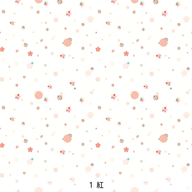 シール壁紙・chapeonyaの色は匂へど(紅)