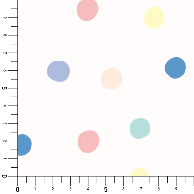 シール壁紙・chapeonyaの水玉あられ実寸サイズ表