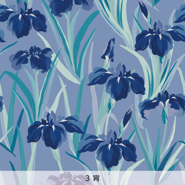 シール壁紙・chapeonyaの菖蒲香る(宵)