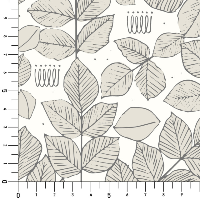 シール壁紙・OkuのRetro Leaf実寸サイズ表