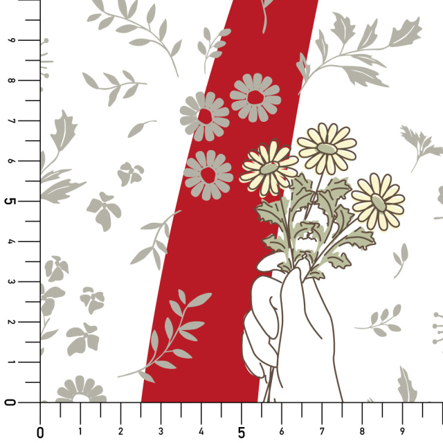 シール壁紙・さかもと なつみの花摘み実寸サイズ表
