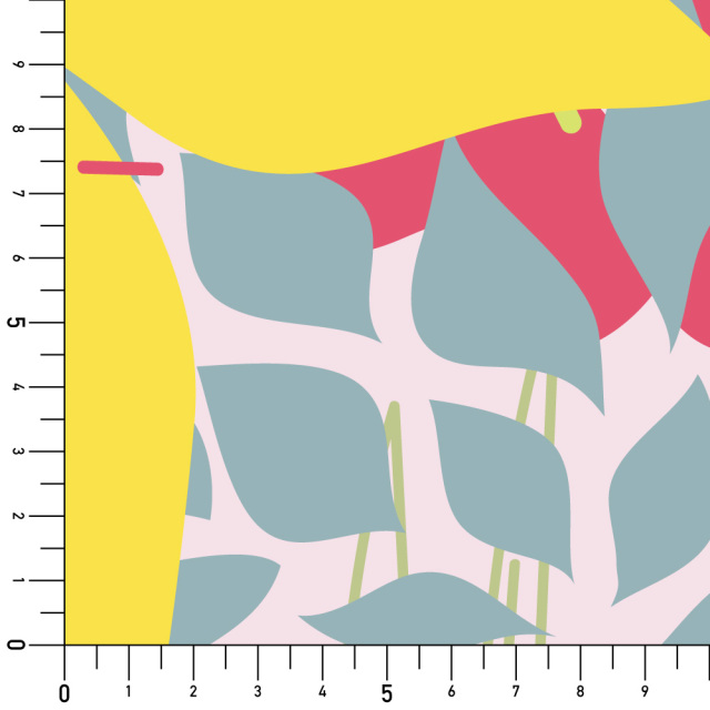 シール壁紙・Mieko MuraoのFloral jungle実寸サイズ表