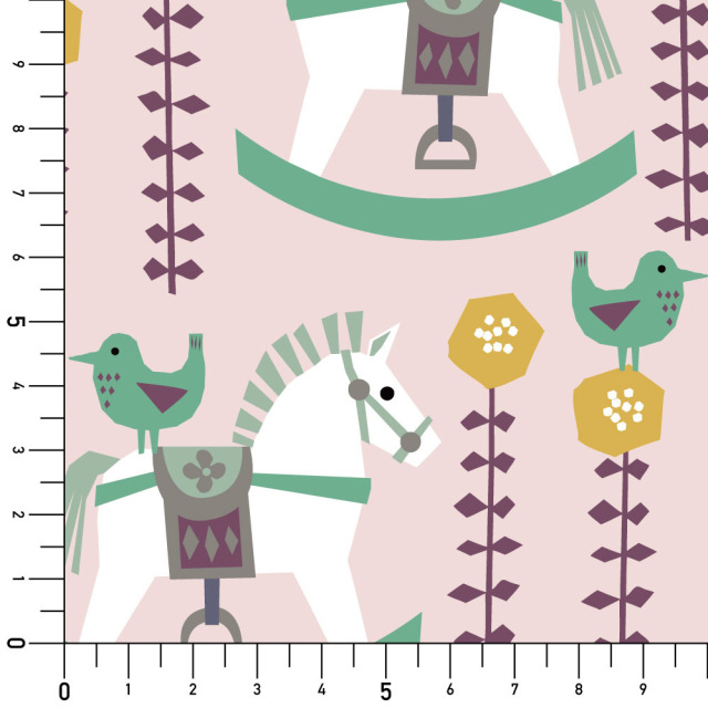 リメイクシート・tomoko arakawaのロッキングホーン実寸サイズ表