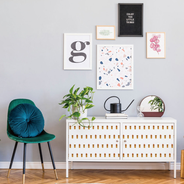 リメイクシート・tomoko arakawaのテディベアとリンゴ